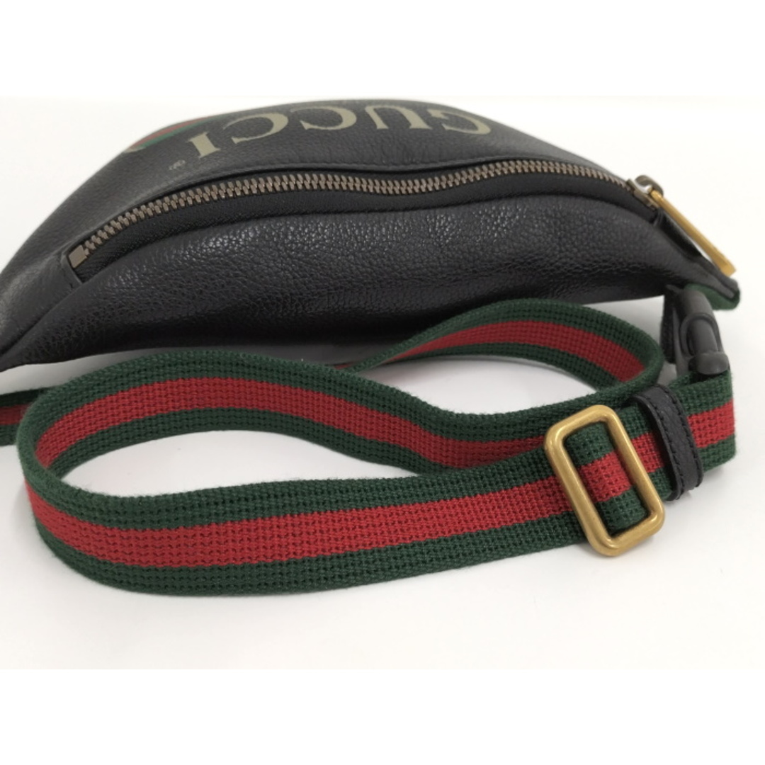 GUCCI - GUCCI ボディバッグ ロゴプリント シェリーライン GUCCI - GUCCI ボディバッグ ロゴプリント シェリーライン