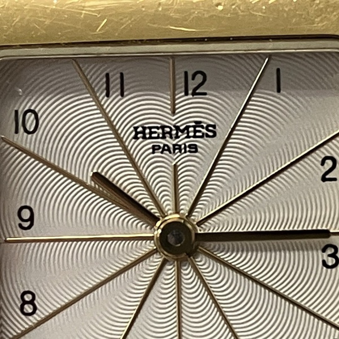 エルメス Hermes Hウォッチ HH1.201 クォーツ 時計 腕時計 レディース 送料無料 【あす楽】キズありベルトのキズ
