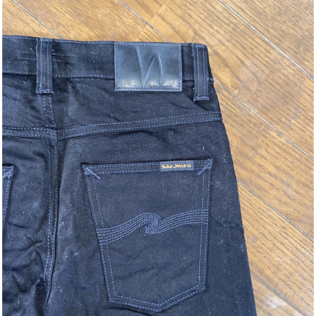 Nudie Jeans(ヌーディジーンズ)のヌーディージーンズ GRIM TIMブラック W29 ボタンフライジーンズ メンズのパンツ(デニム/ジーンズ)の商品写真