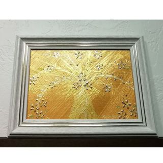 風水開運絵画　金運＊幸せの招財樹　 金のなる木  花　全体　金運　やる気　知性(置物)