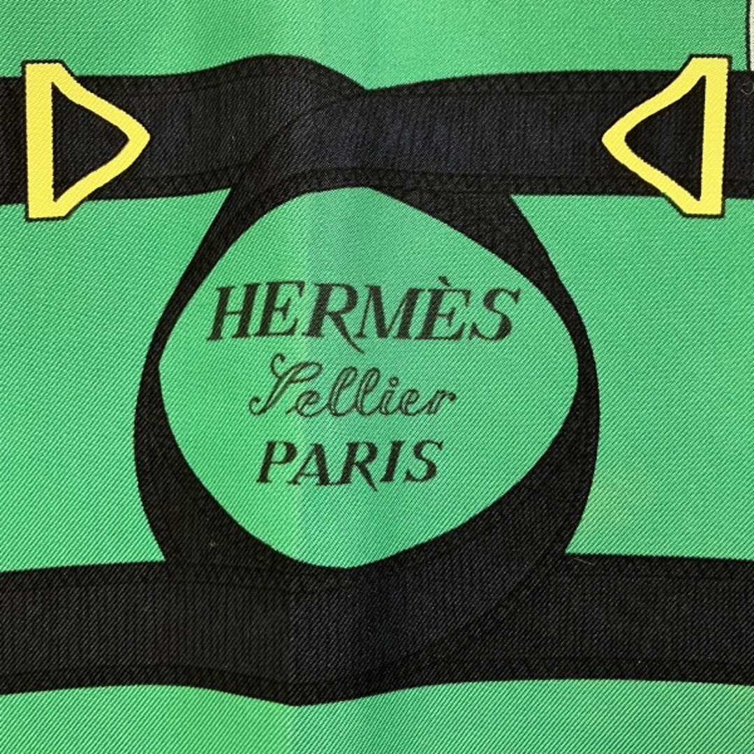 汚れ染み有り付属品の状態エルメス Hermes カレ90 Eperon d'or 黄金の拍車 ブランド小物 スカーフ レディース