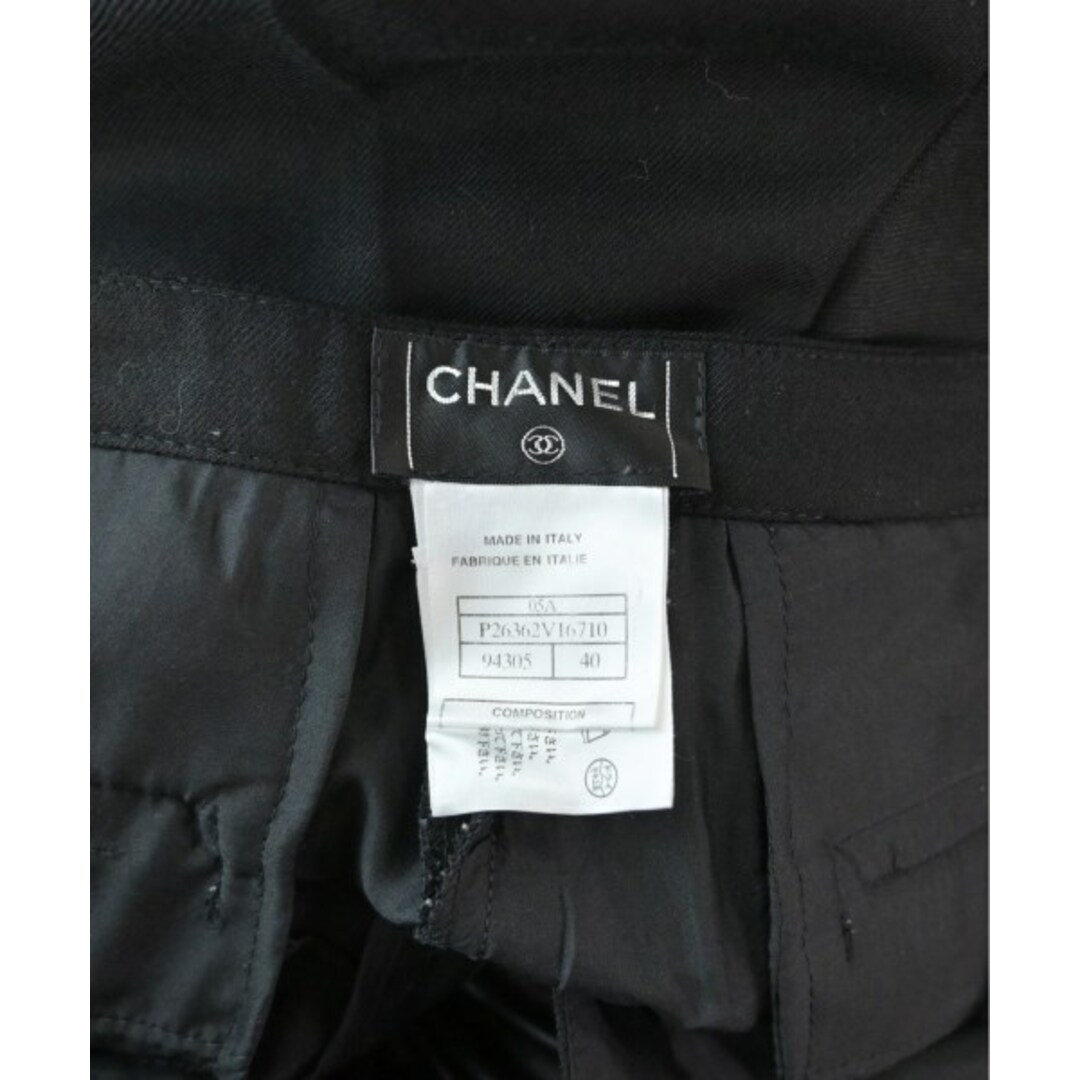CHANEL(シャネル)のCHANEL シャネル パンツ（その他） 40(M位) 黒 【古着】【中古】 レディースのパンツ(その他)の商品写真