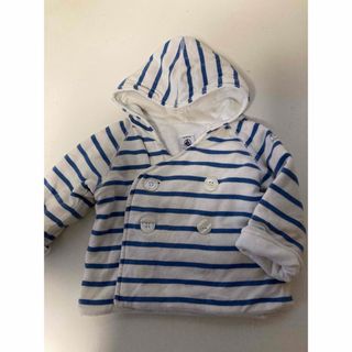 プチバトー(PETIT BATEAU)のプチバトー　マリニエールフード付きジャケット アウター 67cm(ジャケット/コート)