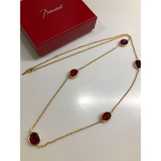 バカラ(Baccarat)の【新品未使用】バカラ　CROISEネックレス　レッド(ネックレス)