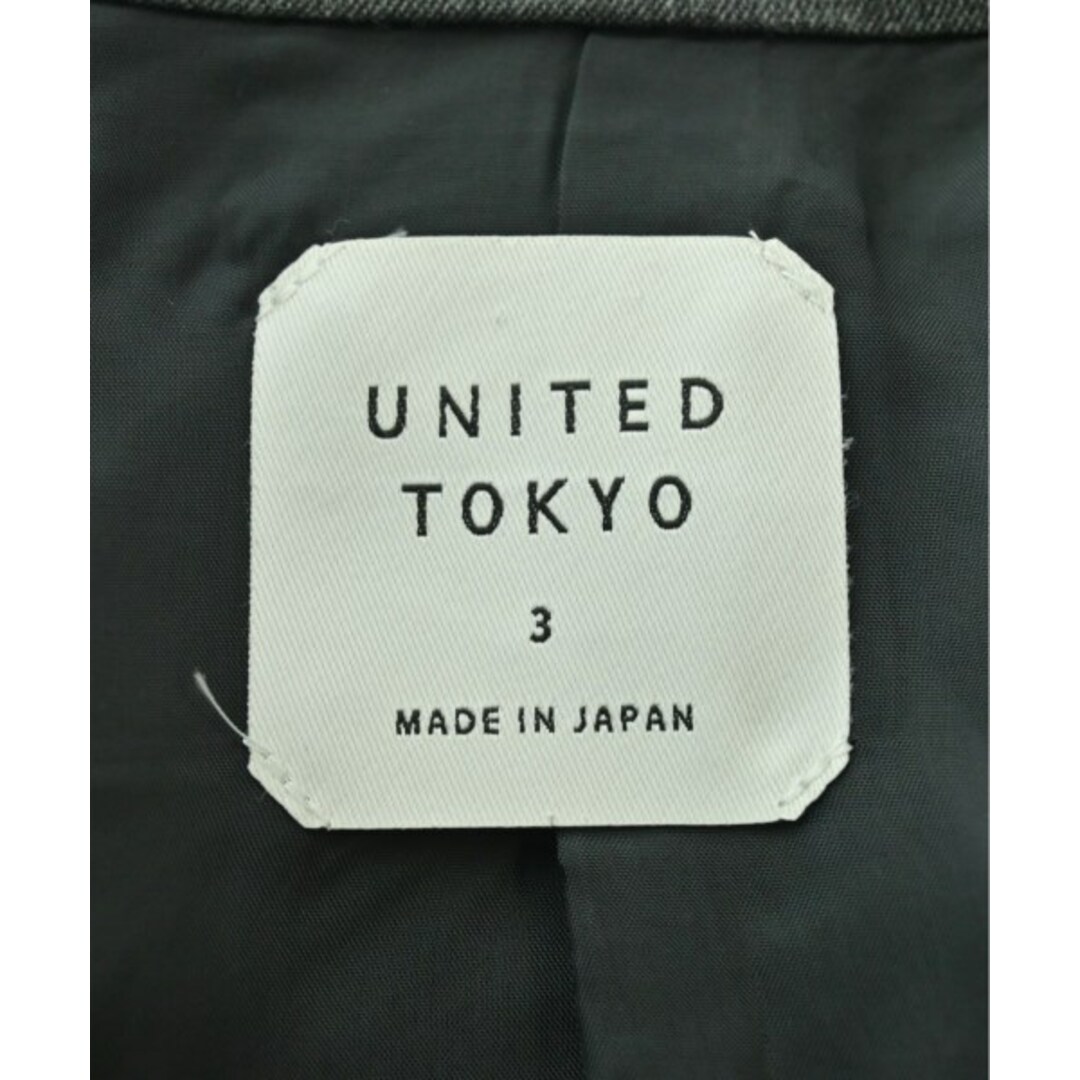 UNITED TOKYO(ユナイテッドトウキョウ)のUNITED TOKYO テーラードジャケット 3(L位) グレー 【古着】【中古】 メンズのジャケット/アウター(テーラードジャケット)の商品写真