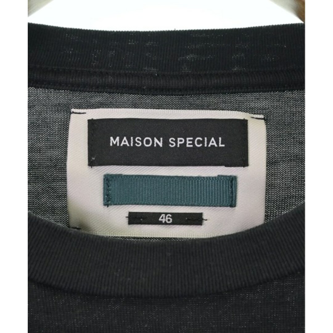 MAISON SPECIAL(メゾンスペシャル)のMAISON SPECIAL Tシャツ・カットソー 46(M位) 黒 【古着】【中古】 メンズのトップス(Tシャツ/カットソー(半袖/袖なし))の商品写真