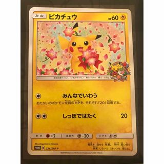 ポケモン(ポケモン)のポケモンカード 20th アニバーサリープロモ ピカチュウ 224/SM-P(シングルカード)