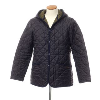 ラベンハム(LAVENHAM)の【中古】ラベンハム LAVENHAM ポリエステル フーデッド キルティングブルゾン ダークネイビー【サイズ38】【メンズ】(ブルゾン)