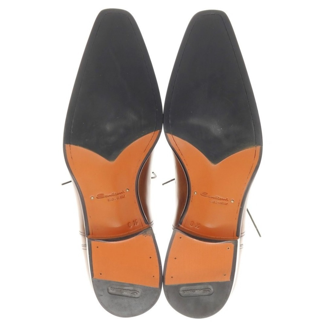 Santoni(サントーニ)の【中古】【未使用】サントーニ Santoni ストレートチップ ドレスシューズ ブラウン【サイズ8 1/2】【メンズ】 メンズの靴/シューズ(ドレス/ビジネス)の商品写真