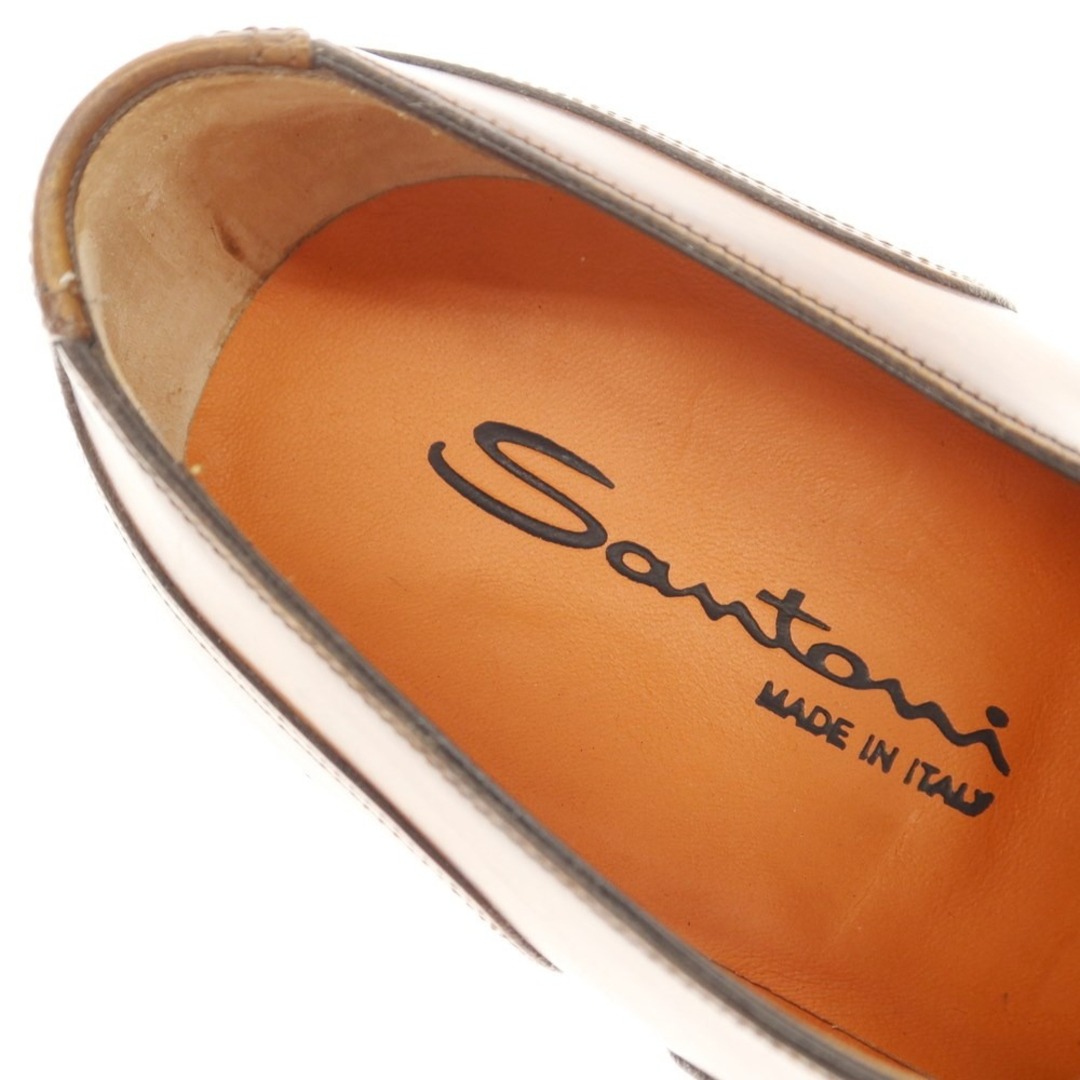 Santoni(サントーニ)の【中古】【未使用】サントーニ Santoni ストレートチップ ドレスシューズ ブラウン【サイズ8 1/2】【メンズ】 メンズの靴/シューズ(ドレス/ビジネス)の商品写真