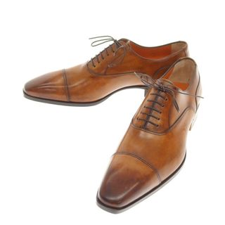 サントーニ(Santoni)の【中古】【未使用】サントーニ Santoni ストレートチップ ドレスシューズ ブラウン【サイズ8 1/2】【メンズ】(ドレス/ビジネス)