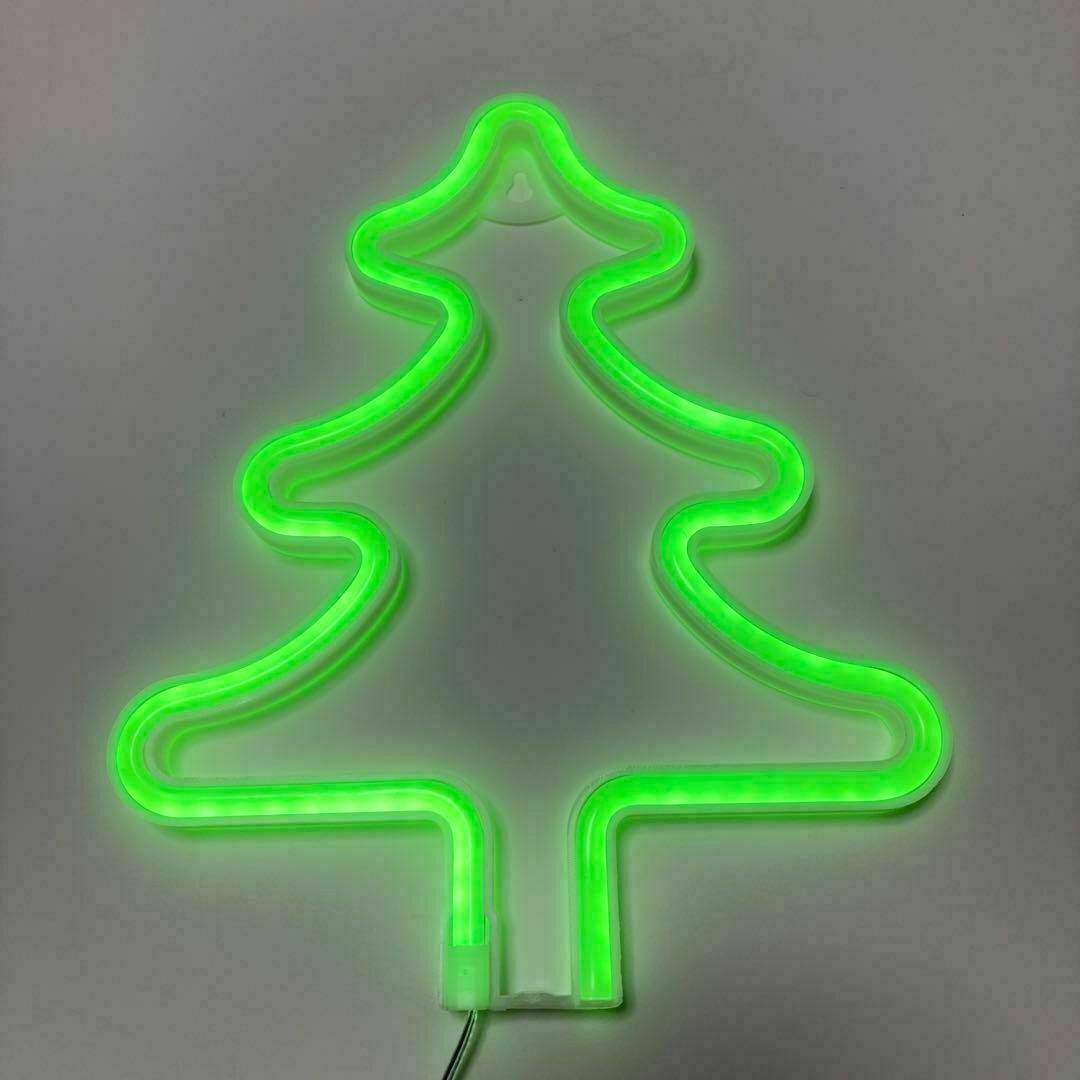 ネオンライト　LED Xmas クリスマスツリー　　飾り　看板　インスタ映え インテリア/住まい/日用品のライト/照明/LED(その他)の商品写真