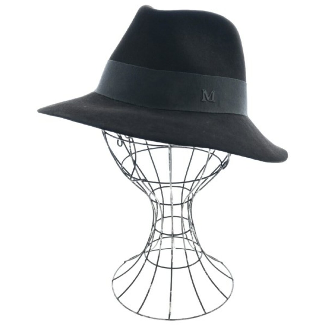 Maison Michel(メゾンミッシェル)のMAISON MICHEL メゾンミッシェル ハット M 黒 【古着】【中古】 レディースの帽子(ハット)の商品写真