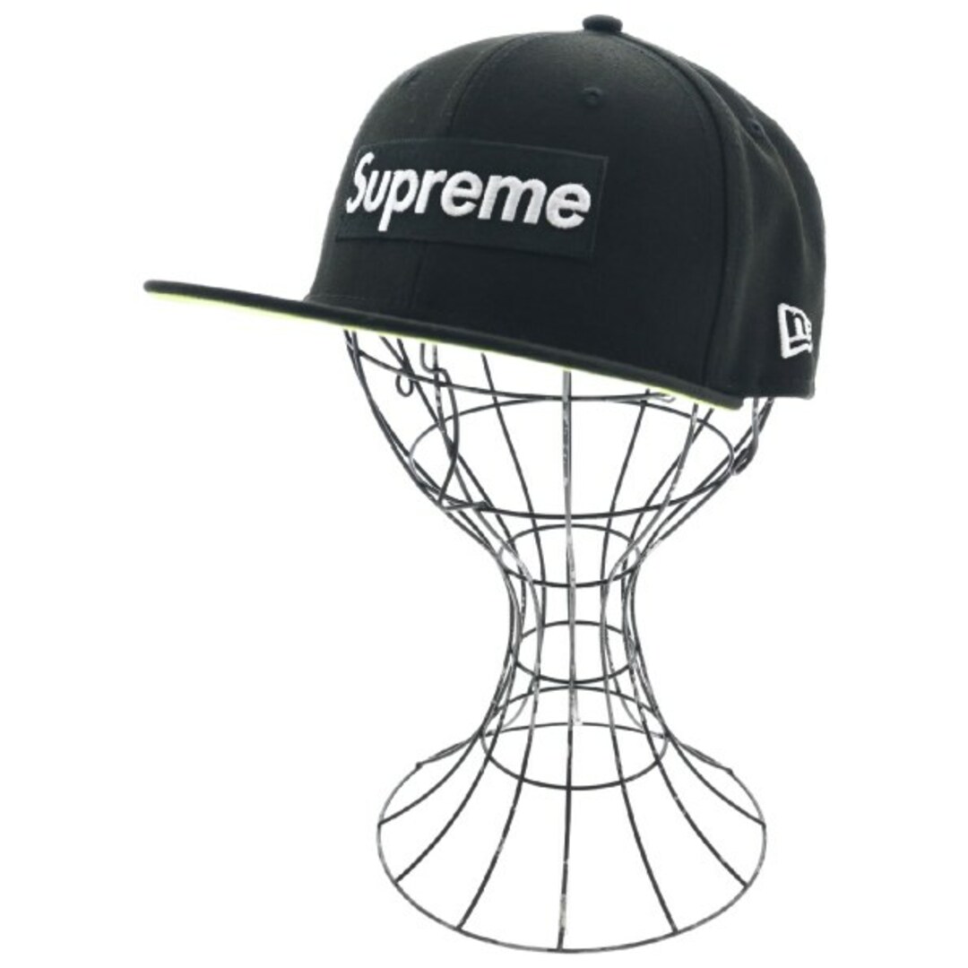 帽子Supreme シュプリーム キャップ - 黒