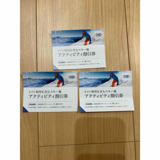 スキー場リフト割引券3枚　日本駐車場開発　株主優待(その他)