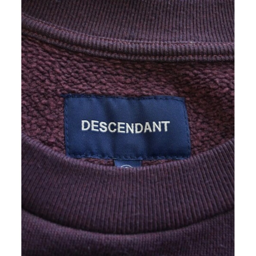DESCENDANT(ディセンダント)のDESCENDANT ディセンダント スウェット 2(M位) 紫 【古着】【中古】 メンズのトップス(スウェット)の商品写真