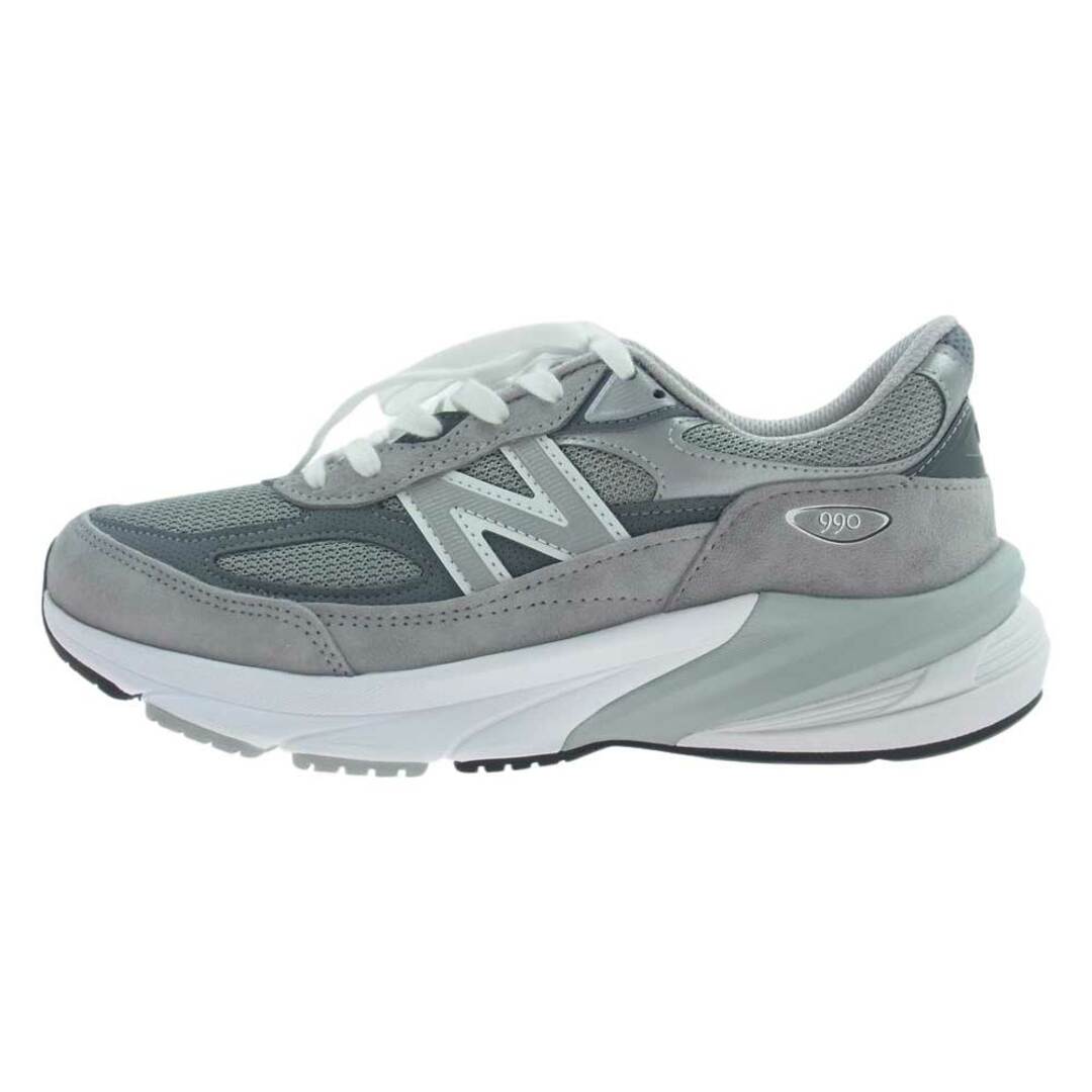 New Balance(ニューバランス)のNEW BALANCE ニューバランス スニーカー M990GL6 USA製 996V6 ピッグスキンスエード シンセティックレザー メッシュ ローカット スニーカー グレー系 ホワイト系 26.5ｃｍ【新古品】【未使用】【中古】 メンズの靴/シューズ(スニーカー)の商品写真