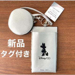 ディズニー(Disney)の新品 タグ付き ディズニー100 リング ショルダーバッグ ミニー DAISO(ショルダーバッグ)