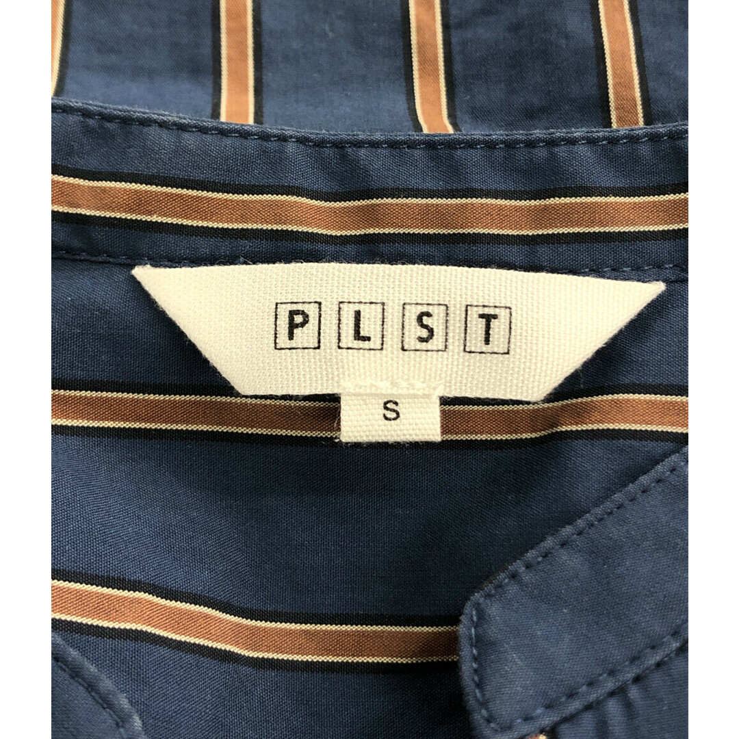 PLST(プラステ)のプラステ plst 長袖シャツワンピース ストライプ柄 レディース S レディースのトップス(ベスト/ジレ)の商品写真