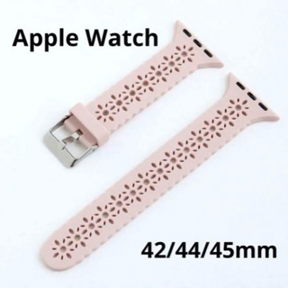 Apple Watch バンド コンパチブル ベルト 42/44/45mm 花(腕時計)