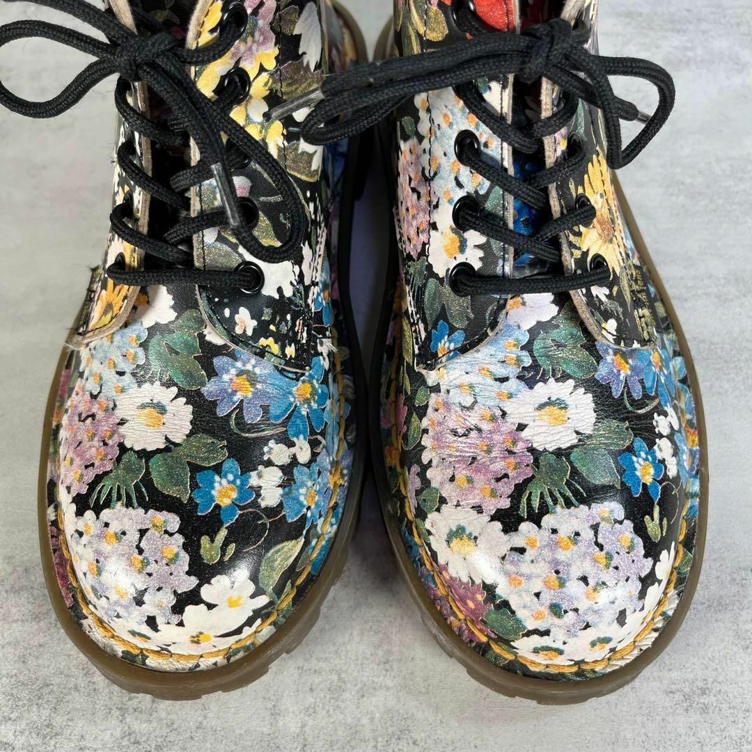 美品 Dr.Martens ドクターマーチン 花柄 フラワー柄 6ホール UK4