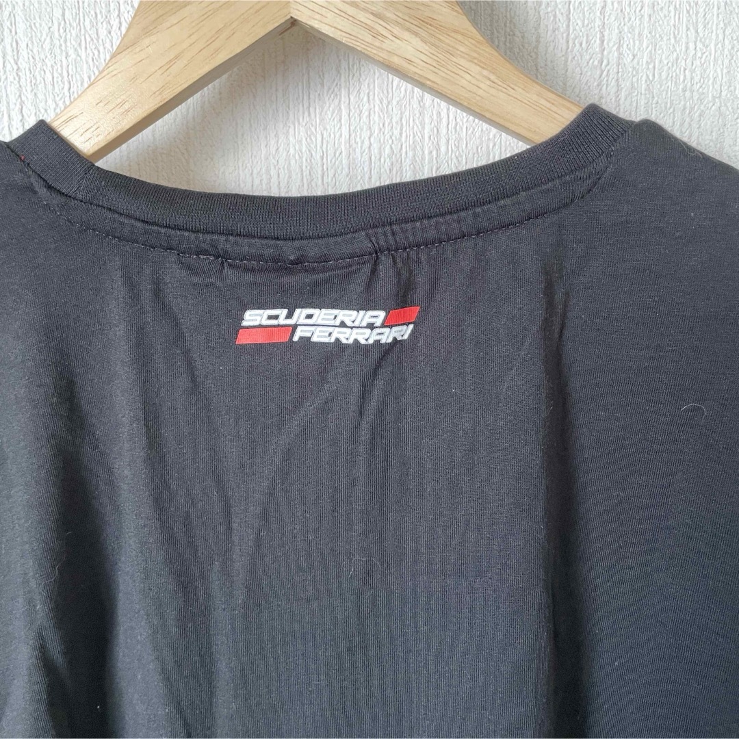 Ferrari(フェラーリ)の【Ferrari】フェラーリ プリントTシャツ 半袖 夏服 黒 M メンズのトップス(Tシャツ/カットソー(半袖/袖なし))の商品写真