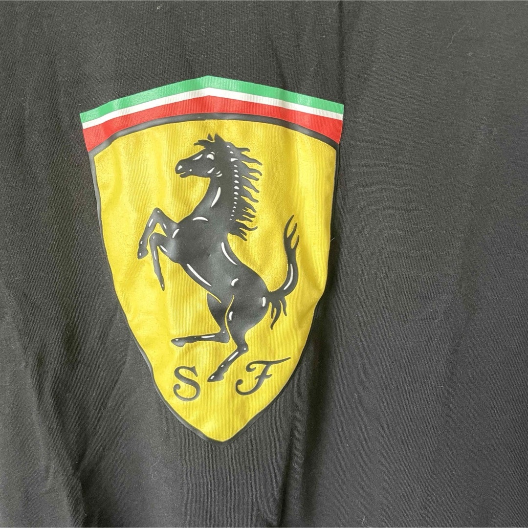 Ferrari(フェラーリ)の【Ferrari】フェラーリ プリントTシャツ 半袖 夏服 黒 M メンズのトップス(Tシャツ/カットソー(半袖/袖なし))の商品写真