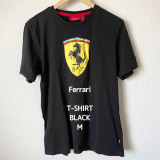 フェラーリ(Ferrari)の【Ferrari】フェラーリ プリントTシャツ 半袖 夏服 黒 M(Tシャツ/カットソー(半袖/袖なし))