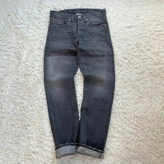 RRL - 【美品】RRL ブラック デニムパンツ グレー USA製 セルビッジ 赤