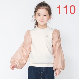 ブランシェス(Branshes)のNO.3131 ブランシェス 裏起毛 長袖 トレーナー 女の子 110(Tシャツ/カットソー)