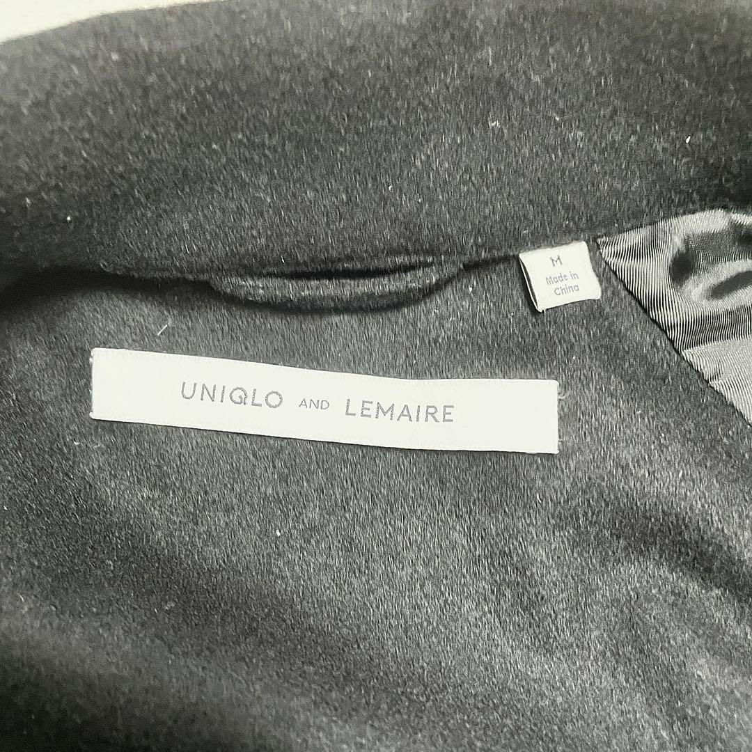 UNIQLO(ユニクロ)の☆美品☆UNIQLO AND LEMAIRE リバーコート ベルト 黒 ルメール レディースのジャケット/アウター(ロングコート)の商品写真