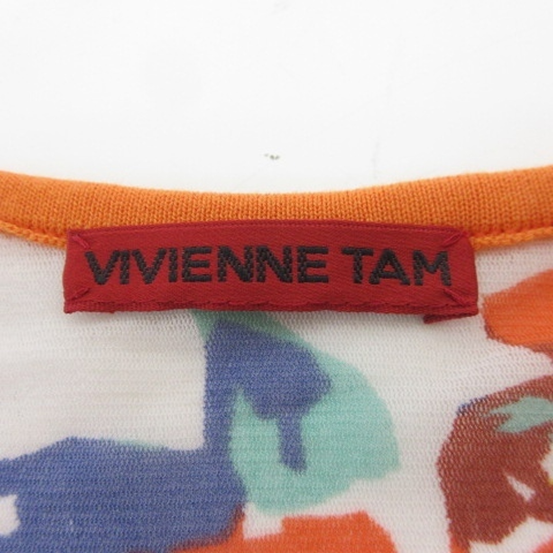 VIVIENNE TAM(ヴィヴィアンタム)のヴィヴィアンタム VIVIENNE TAM 花柄 カットソー メッシュ 1 約M レディースのトップス(カットソー(半袖/袖なし))の商品写真