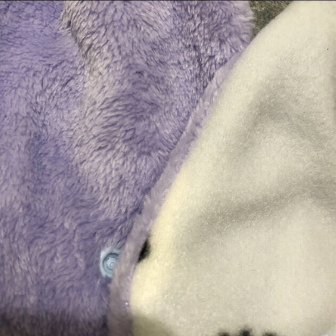 ネックウォーマー ハリネズミ 水色② ハンドメイドのファッション小物(マフラー/ストール)の商品写真