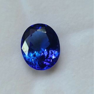 タンザナイトルース 6.38ct  Dブロック 最高彩度多色性 中央宝石鑑別書付(各種パーツ)