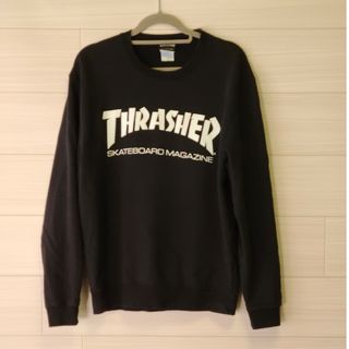 スラッシャー(THRASHER)の【THRASHER/スラッシャー　フロントプリントトレーナー　M　BLK】(スウェット)