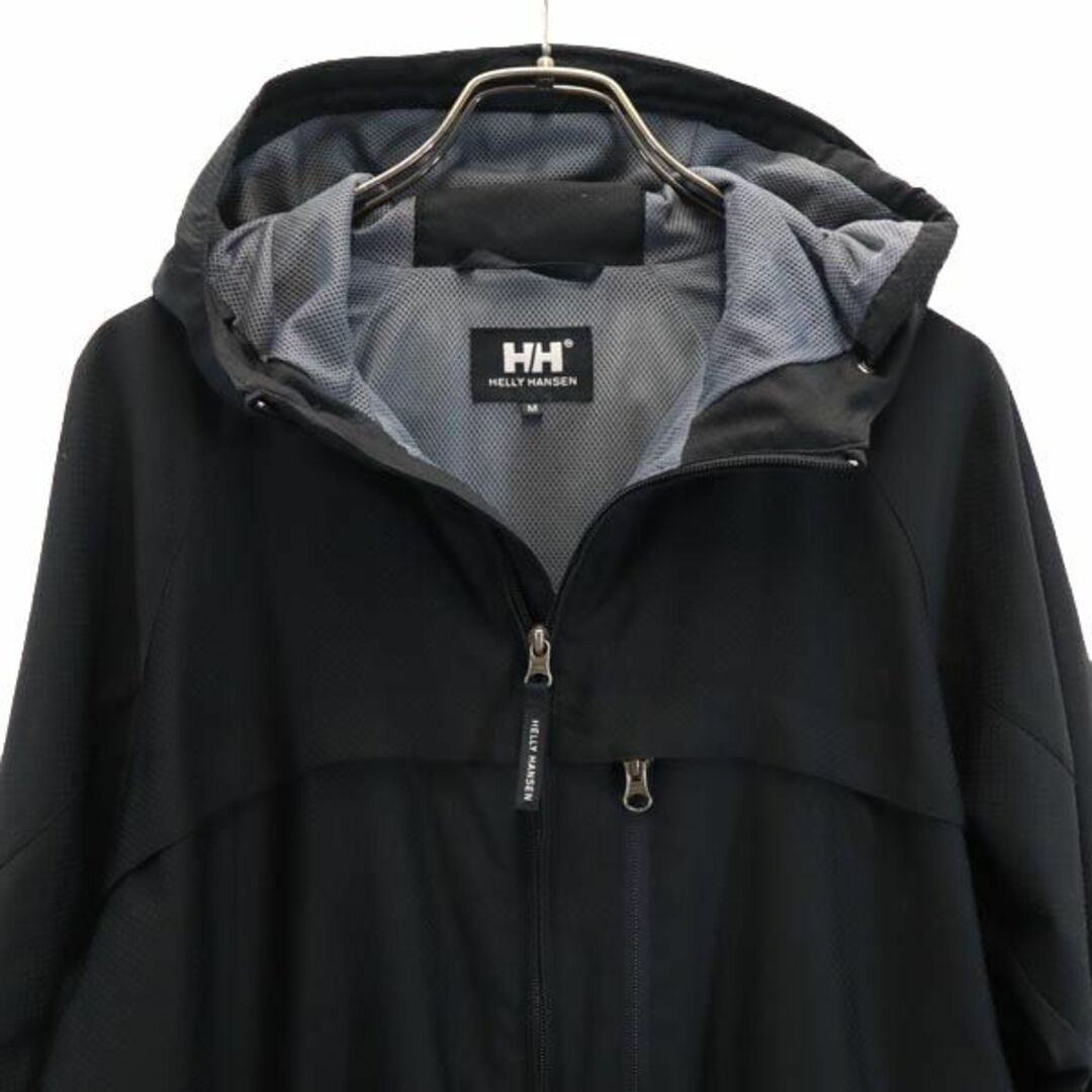 HELLY HANSEN(ヘリーハンセン)のヘリーハンセン ナイロン マウンテンパーカー M ブラック HELLY HANSEN メンズ 古着 【231217】 メンズのジャケット/アウター(マウンテンパーカー)の商品写真