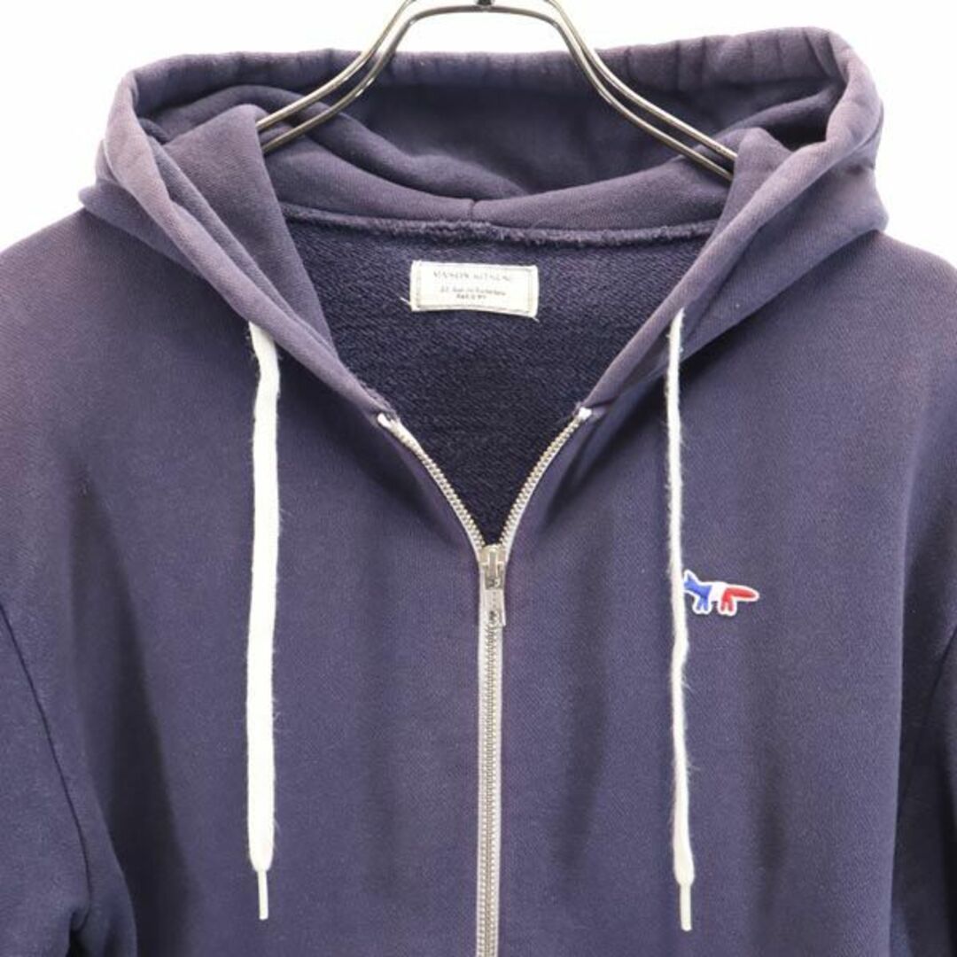 メゾンキツネMAISON KITSUNE ZIP HOODIEジップパーカーXS