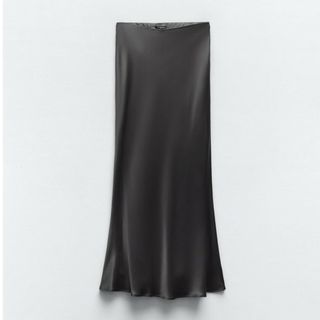 ザラ(ZARA)のサテンミディスカート(ロングスカート)