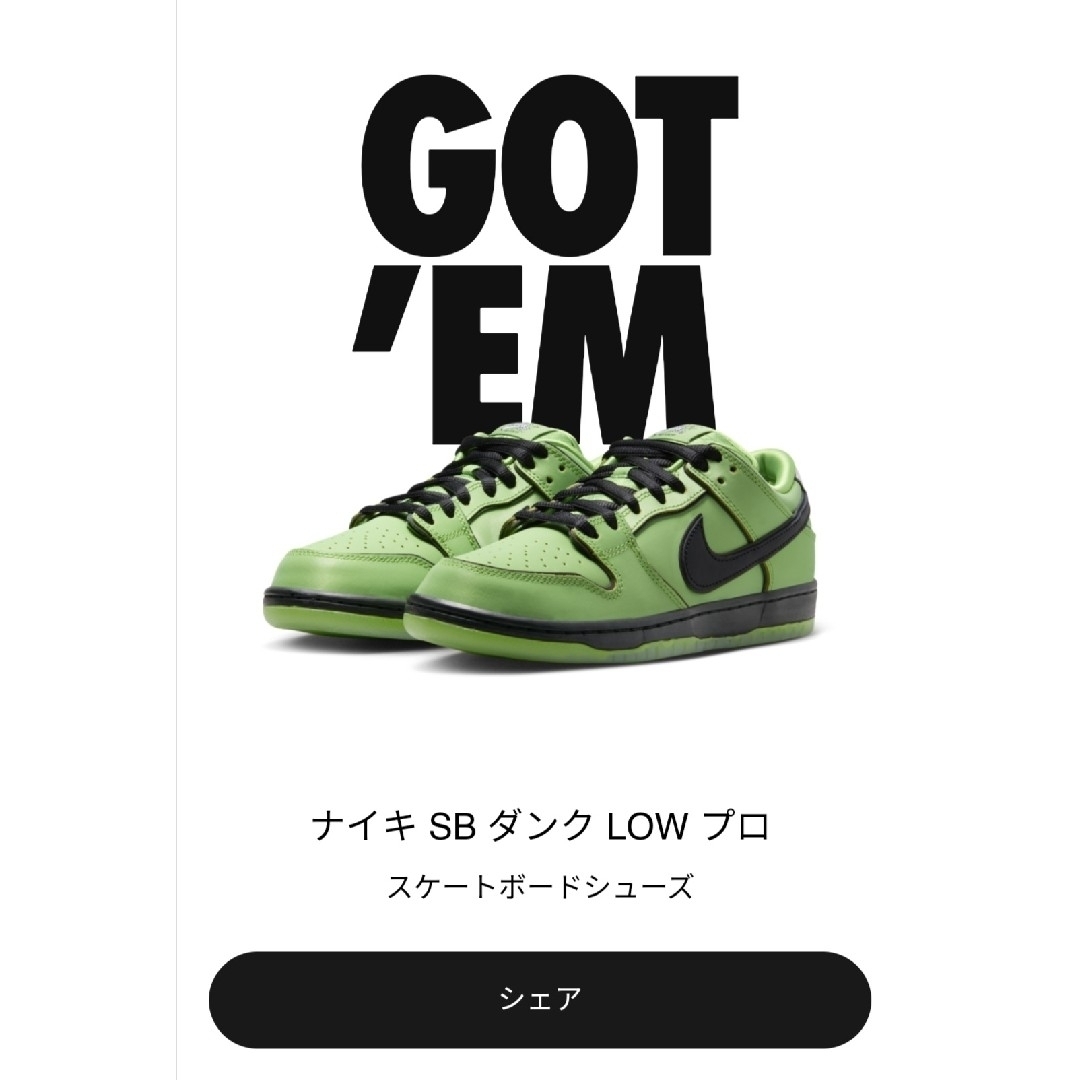 The Powerpuff Girls × Nike SB Dunk Low靴/シューズ