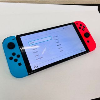 ニンテンドースイッチ(Nintendo Switch)の美品 Switch有機EL ネオンカラー　中古(家庭用ゲーム機本体)