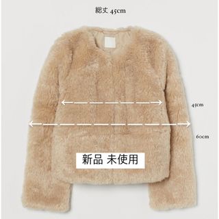 エイチアンドエム(H&M)の【新品未使用】H&M⠀ファーアウター(毛皮/ファーコート)