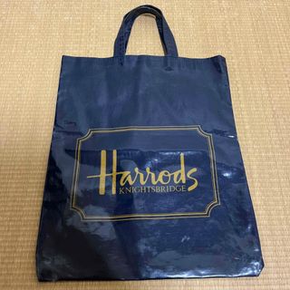 ハロッズ(Harrods)のハロッズ　トートバッグ　青(トートバッグ)