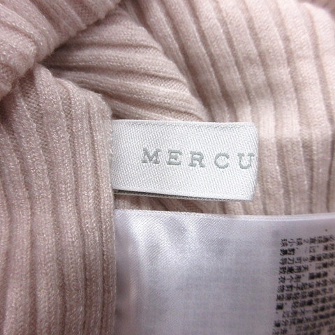 MERCURYDUO(マーキュリーデュオ)のマーキュリーデュオ ニットセーター オフショルダー リブ 五分袖 F ベージュ レディースのトップス(ニット/セーター)の商品写真
