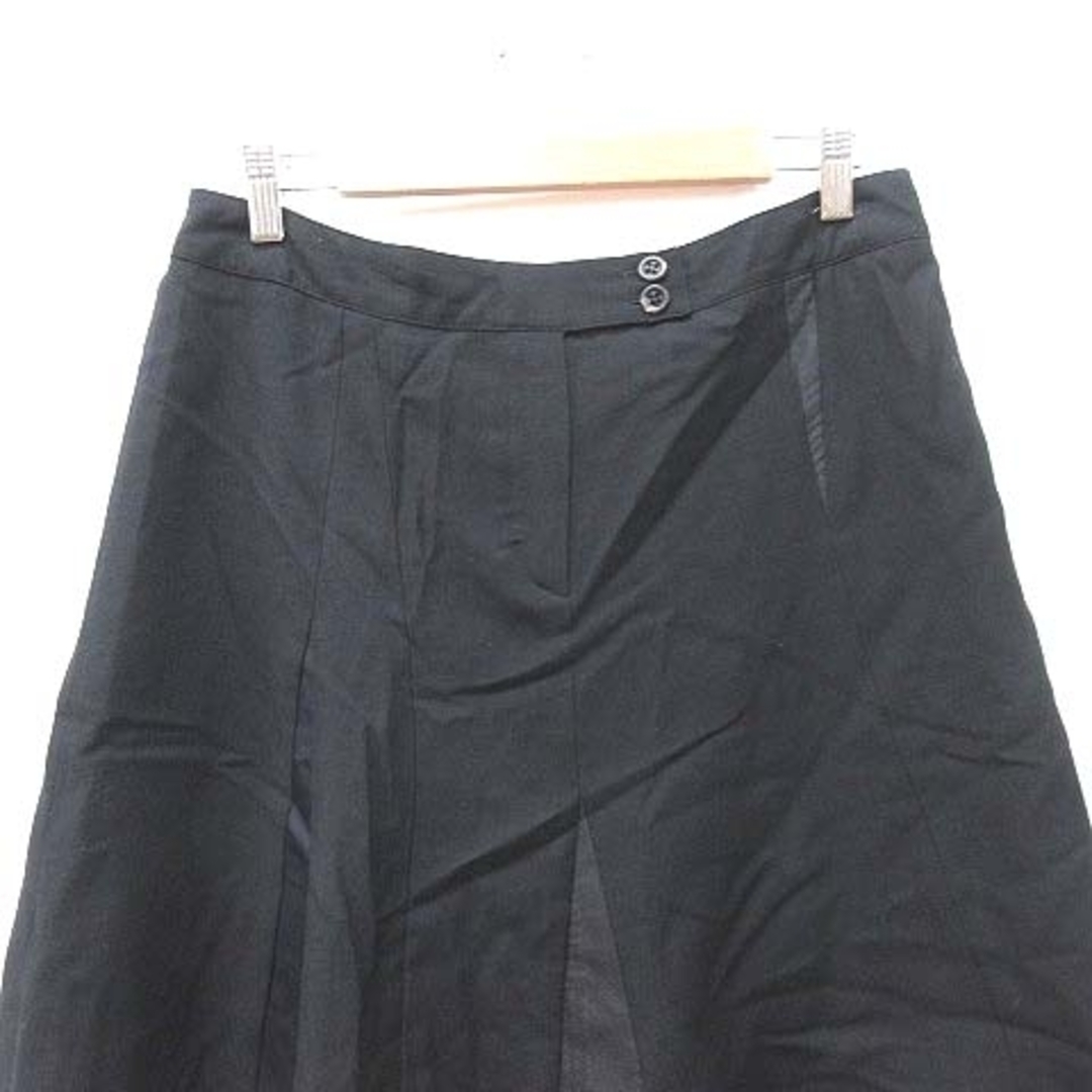 チヴィディーニ フレアスカート ひざ丈 切替 ウール 46 黒 ブラック レディースのスカート(ひざ丈スカート)の商品写真