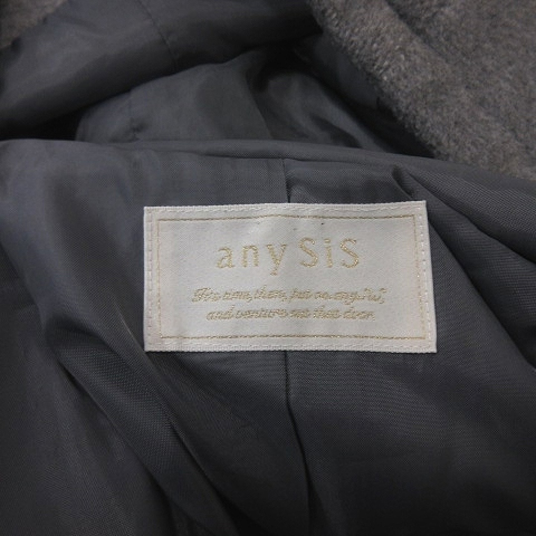 anySiS(エニィスィス)のエニィスィス エニシス コート ロング フード 総裏地 M グレー /YI レディースのジャケット/アウター(その他)の商品写真