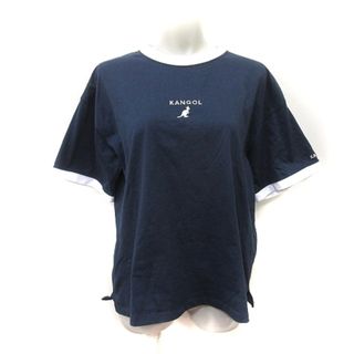 カンゴール(KANGOL)のカンゴール Tシャツ カットソー 半袖 刺繍 M 紺 ネイビー /YI(Tシャツ(半袖/袖なし))