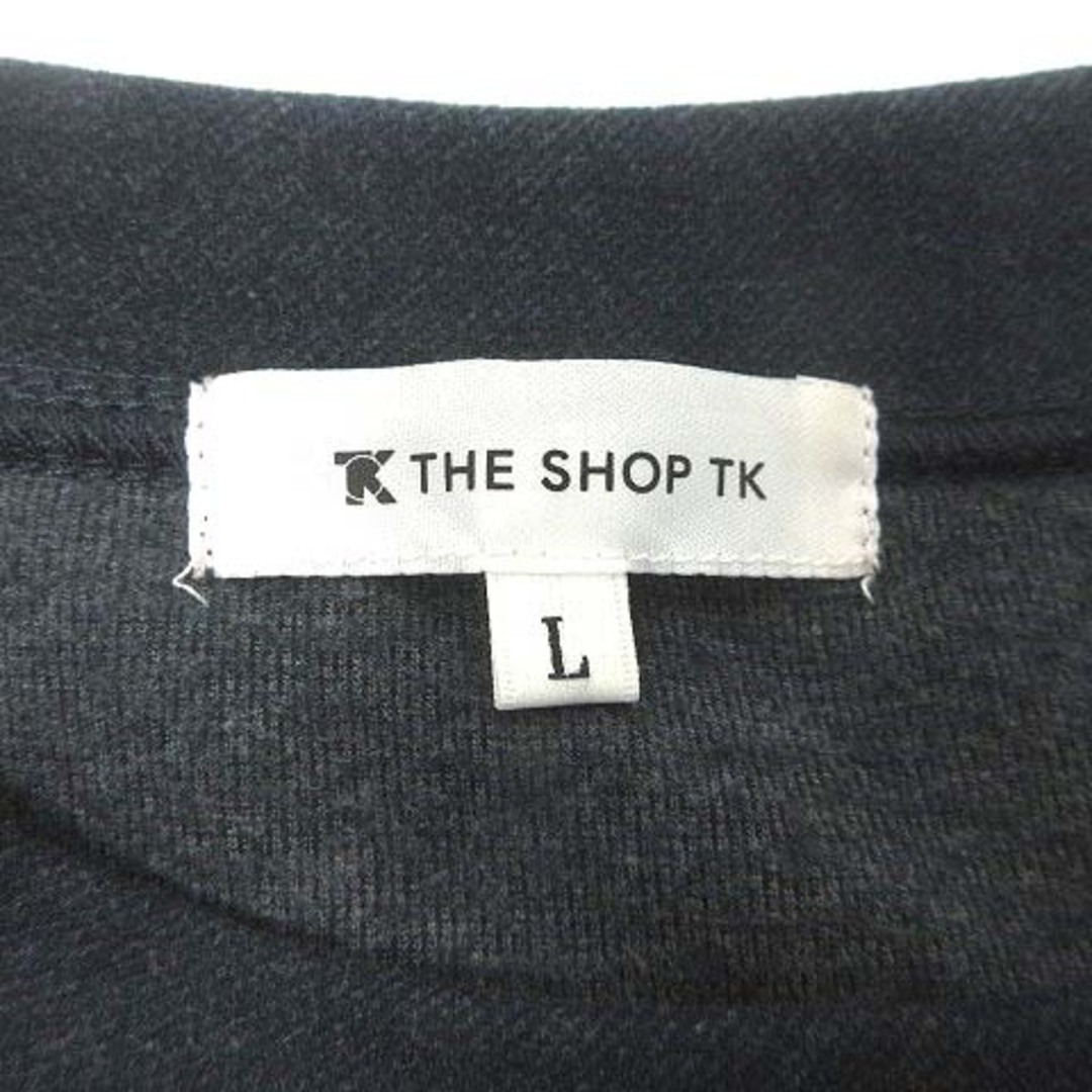 THE SHOP TK(ザショップティーケー)のTHE SHOP TK Tシャツ カットソー クルーネック L チャコールグレー メンズのトップス(Tシャツ/カットソー(七分/長袖))の商品写真