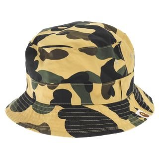 アベイシングエイプ(A BATHING APE)のA BATHING APE アベイシングエイプ リバーシブルバケットハット 迷彩柄 ベージュ/カモ(ハット)