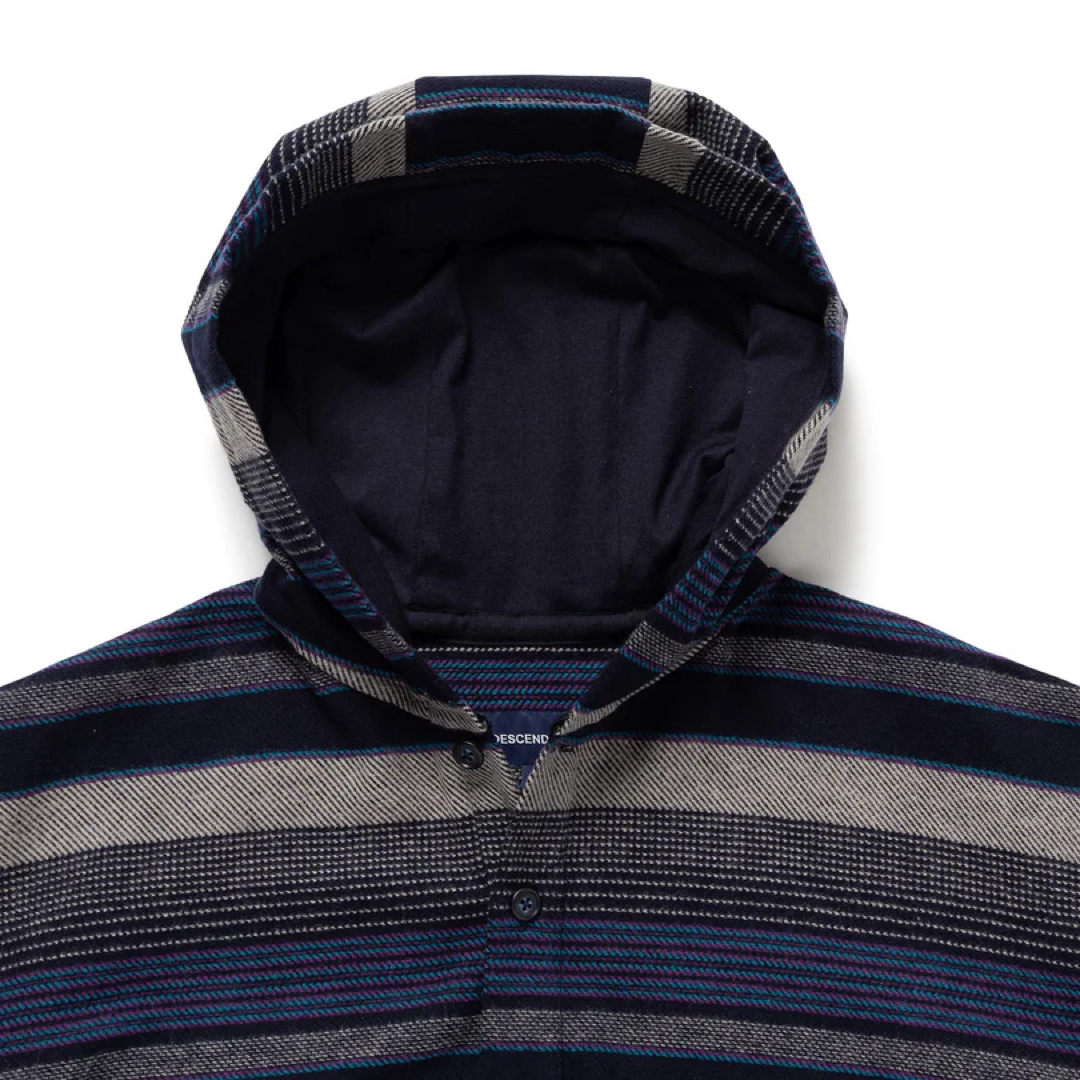 DESCENDANT - DESCENDANT MOLE HOODED STRIPE LS SHIRT の通販 DESCENDANT - DESCENDANT MOLE HOODED STRIPE LS SHIRT の通販