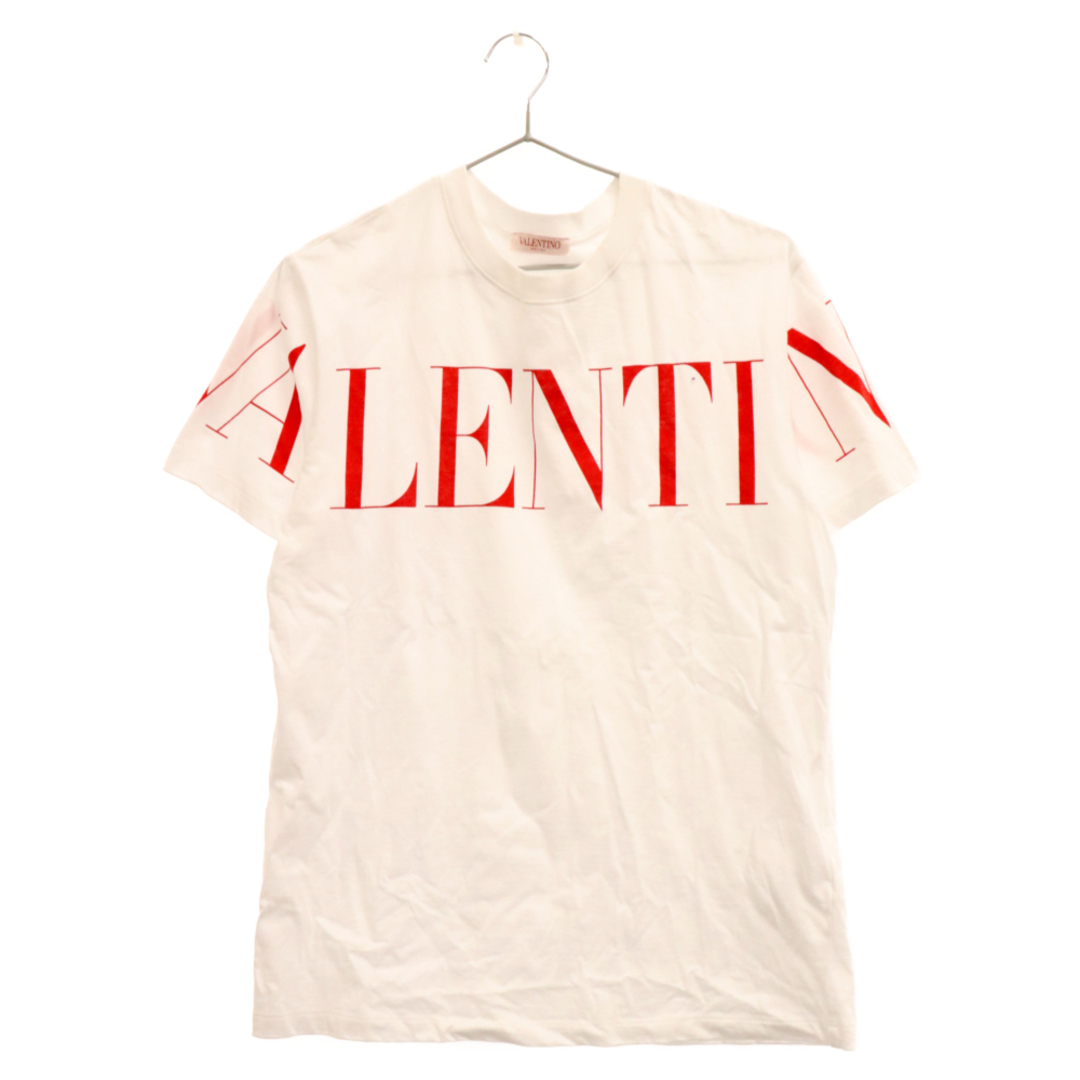 VALENTINO ヴァレンチノ 19AW VLTN ロゴプリント 半袖Tシャツ ホワイト SV0MG03B5FN630センチ身幅